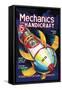 Mechanics and Handicraft: Passenger Rocket-null-Framed Stretched Canvas