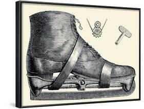 Mechanics of the Ice Skate-null-Framed Art Print