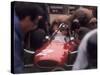 Mechanics Work on John Surtees in Ferrari During Pit Stop-null-Stretched Canvas