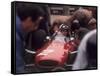 Mechanics Work on John Surtees in Ferrari During Pit Stop-null-Framed Stretched Canvas