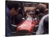 Mechanics Work on John Surtees in Ferrari During Pit Stop-null-Stretched Canvas