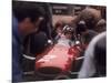 Mechanics Work on John Surtees in Ferrari During Pit Stop-null-Mounted Photographic Print