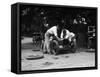 Mechanics working on Leon Cushmans Austin 7 racer for a speed record attempt, Brooklands, 1931-Bill Brunell-Framed Stretched Canvas