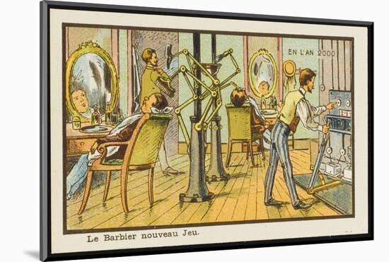 Mechanised Barber-Shop-Jean Marc Cote-Mounted Photographic Print