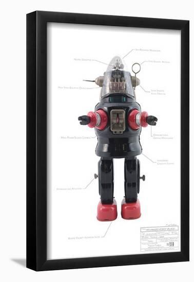 Mechanized Robot-null-Framed Poster