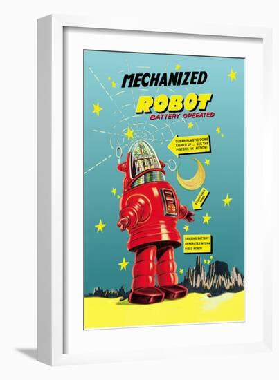 Mechanized Robot-null-Framed Art Print