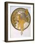 Medaillon with Portrait of a Blond Woman, 1897-Alphonse Mucha-Framed Giclee Print