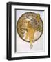 Medaillon with Portrait of a Blond Woman, 1897-Alphonse Mucha-Framed Giclee Print