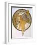 Medaillon with Portrait of a Blond Woman, 1897-Alphonse Mucha-Framed Giclee Print