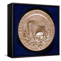 Medal Commemorating Dutch Physicist Johannes Diderik Van Der Waals-null-Framed Stretched Canvas