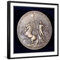 Medal Commemorating Pierre Janssen and Norman Lockyer, French and English Astronomers, 1868-null-Framed Photographic Print