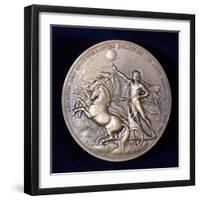 Medal Commemorating Pierre Janssen and Norman Lockyer, French and English Astronomers, 1868-null-Framed Photographic Print