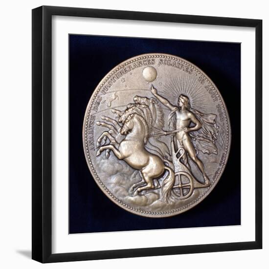 Medal Commemorating Pierre Janssen and Norman Lockyer, French and English Astronomers, 1868-null-Framed Photographic Print