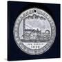 Medal Commemorating the Centenary of the Birth of George Stephenson, Railway Engineer, 1881-null-Stretched Canvas