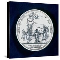 Medal Commemorating the Discovery of Smallpox Vaccination in 1796-null-Stretched Canvas