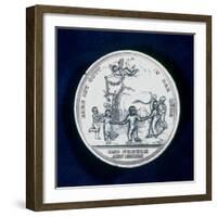 Medal Commemorating the Discovery of Smallpox Vaccination in 1796-null-Framed Photographic Print