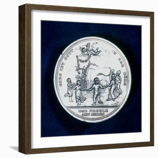 Medal Commemorating the Discovery of Smallpox Vaccination in 1796-null-Framed Photographic Print