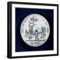 Medal Commemorating the Discovery of Smallpox Vaccination in 1796-null-Framed Photographic Print