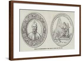 Medal in Commemoration of the Union of France and England-null-Framed Giclee Print