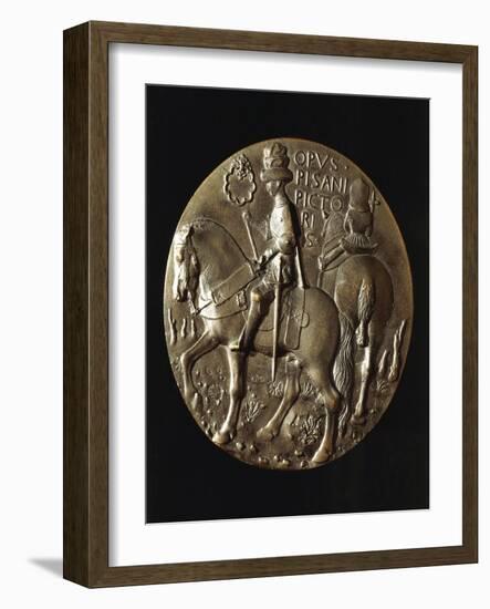 Medal in Memory of Giovanni Francesco Gonzaga-Pisanello-Framed Giclee Print