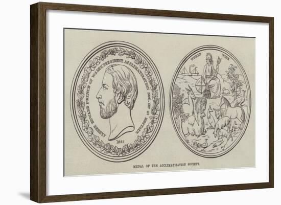 Medal of the Acclimatisation Society-null-Framed Giclee Print