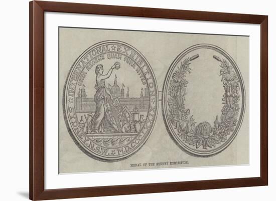 Medal of the Sydney Exhibition-null-Framed Giclee Print