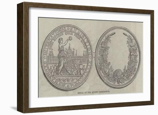 Medal of the Sydney Exhibition-null-Framed Giclee Print