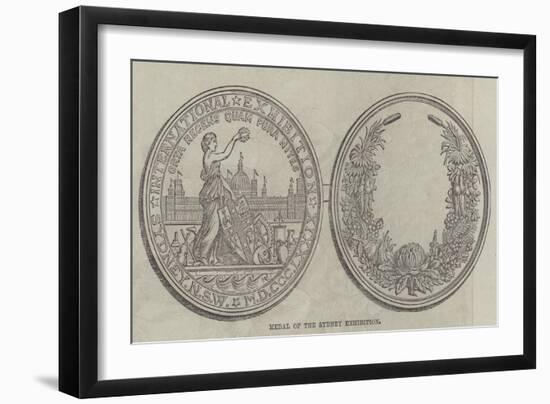 Medal of the Sydney Exhibition-null-Framed Giclee Print