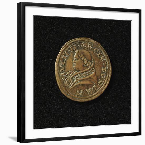 Medal Portraying Pope Julius II-null-Framed Giclee Print