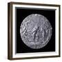 Medal Showing Henry Hudson Ascending the Hudson River to Albany in 1609-null-Framed Photographic Print