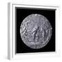 Medal Showing Henry Hudson Ascending the Hudson River to Albany in 1609-null-Framed Photographic Print