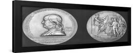 Medal Struck to Commemorate the 200th Anniversary of the Birth of Benjamin Franklin-null-Framed Giclee Print