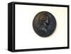 Medallion Made of Plaster, with Profile Portrait of George Washington-James Wehn-Framed Stretched Canvas