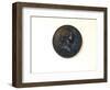 Medallion Made of Plaster, with Profile Portrait of George Washington-James Wehn-Framed Giclee Print