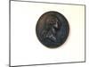 Medallion Made of Plaster, with Profile Portrait of George Washington-James Wehn-Mounted Giclee Print