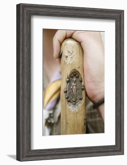 Medallion on a walking stick, Ars-sur-Formans, Ain, France-Godong-Framed Photographic Print