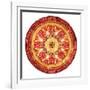 Medallion Plate Reversed-Milli Villa-Framed Art Print