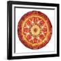 Medallion Plate Reversed-Milli Villa-Framed Art Print