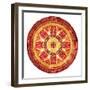 Medallion Plate Reversed-Milli Villa-Framed Art Print