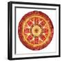 Medallion Plate Reversed-Milli Villa-Framed Art Print