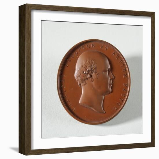 Medallion to Francis Chantrey, 1846-Edward William Wyon-Framed Giclee Print