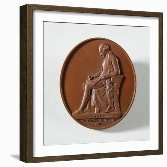 Medallion to Francis Chantrey, 1846-Edward William Wyon-Framed Giclee Print