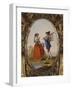 Medallion with Scene Depicting Traditional Dress from Campania, Italy-Raimondo Compagnini-Framed Giclee Print