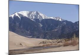 Medano Creek Flowing Along the Edge of the Dune Field at Great Sand Dunes National Park, Colorado-Neil Losin-Mounted Photographic Print