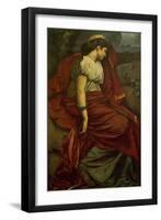 Medea and the dagger. Medea is Feuerbach's favourite Roman model Nana. Oil on canvas Inv. M 197.-Anselm Feuerbach-Framed Giclee Print
