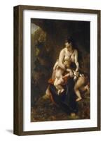 Medea (Médée Furieus)-Eugene Delacroix-Framed Giclee Print