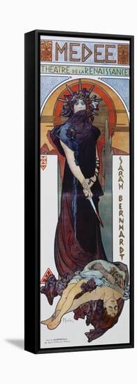 Médée, Plakat Fuer Sarah Bernhardt Und Das Théatre De La Renaissance-Alphonse Mucha-Framed Stretched Canvas