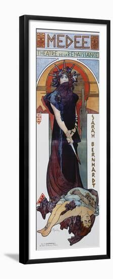 Médée, Plakat Fuer Sarah Bernhardt Und Das Théatre De La Renaissance-Alphonse Mucha-Framed Premium Giclee Print