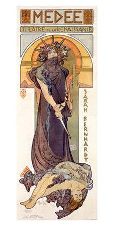 Medee Sarah Bernhardt Giclee Print Alphonse Mucha Allposters Com