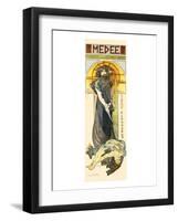 Medee-Alphonse Mucha-Framed Premium Giclee Print